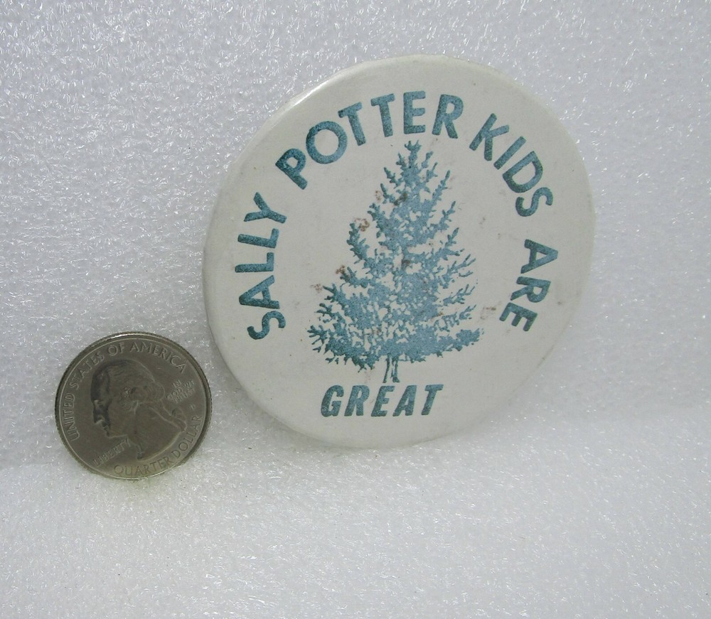Sally Potter Kids Are Great Button Pin