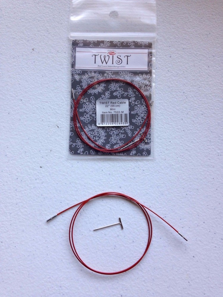 ChiaoGoo MINI TWIST RED Interchangeable Knitting Cables