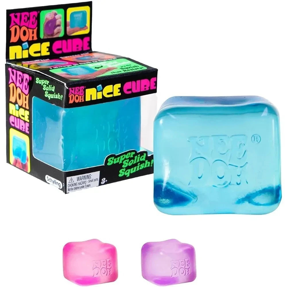Nee Doh Nice Cube -Sensory Squeeze Toy with Super Solid Squish AE