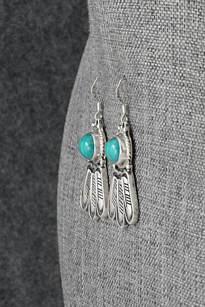 Turquoise & Sterling Silver Earrings - Sharon McCarthy