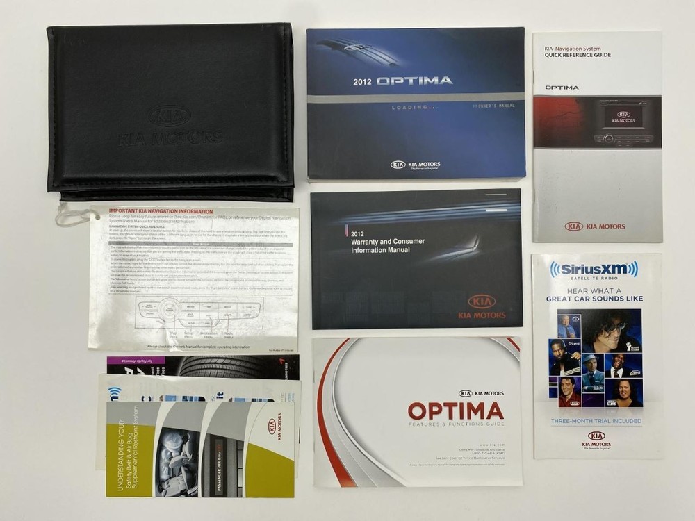 Owners Manual 2012 Kia Optima 86751