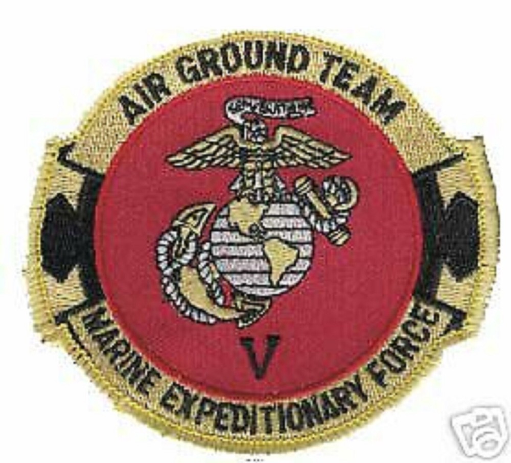 USMC MARINE CORPS EXPEDITIONARY FORCE  V TEAM PATCH