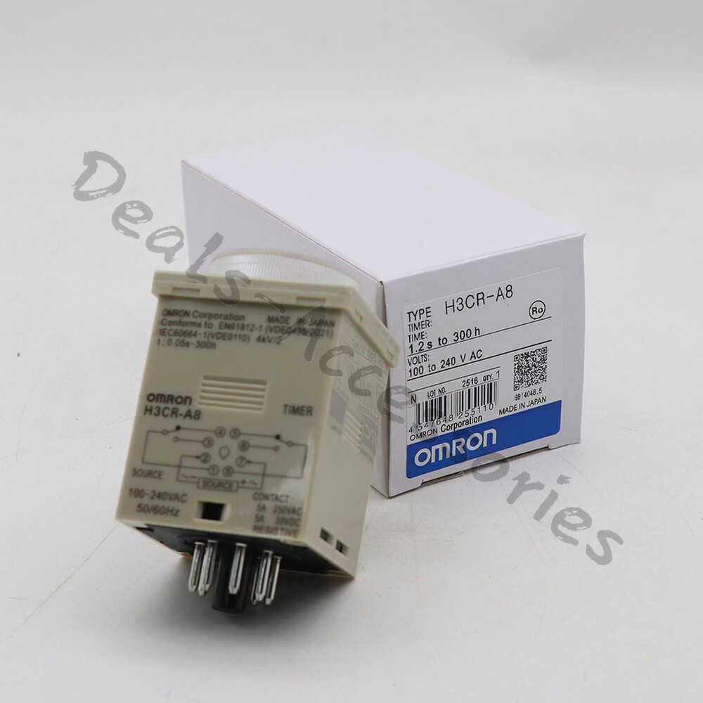 H3CR-A8 New Omron Timer Modules 100-240VAC 50/60HZ (1PCS)