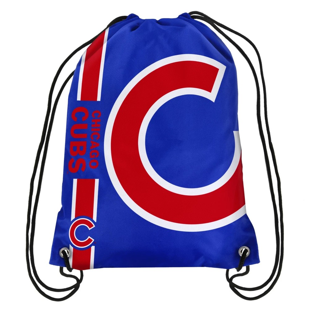 Chicago Cubs Back Pack/Sack Drawstring Bag/Tote NEW Backpack Side Stripe