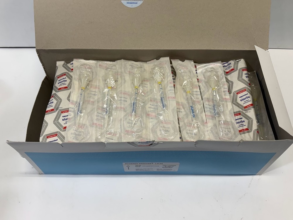 (86 PCS) EPPENDORF Combitips Advanced 1mL Plastic Pipet Tips Sterile 0030089545