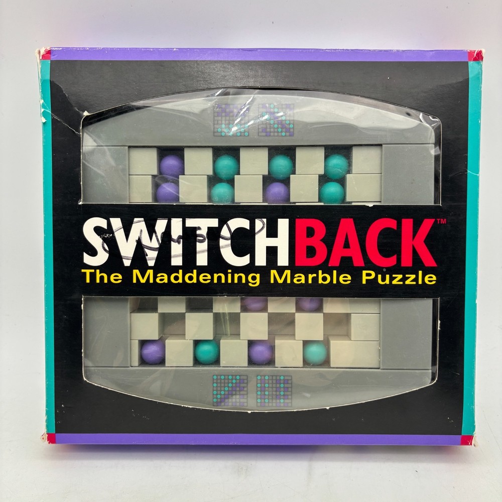 VINTAGE Switch Back Puzzle Game COMPLETE Binary Arts 1993 Challenges Puzzles