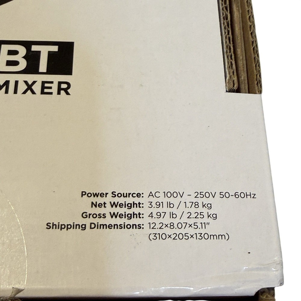 Gemini Compact 2 Channel Bluetooth DJ Mixer Audio Equipment MXR-01 BT