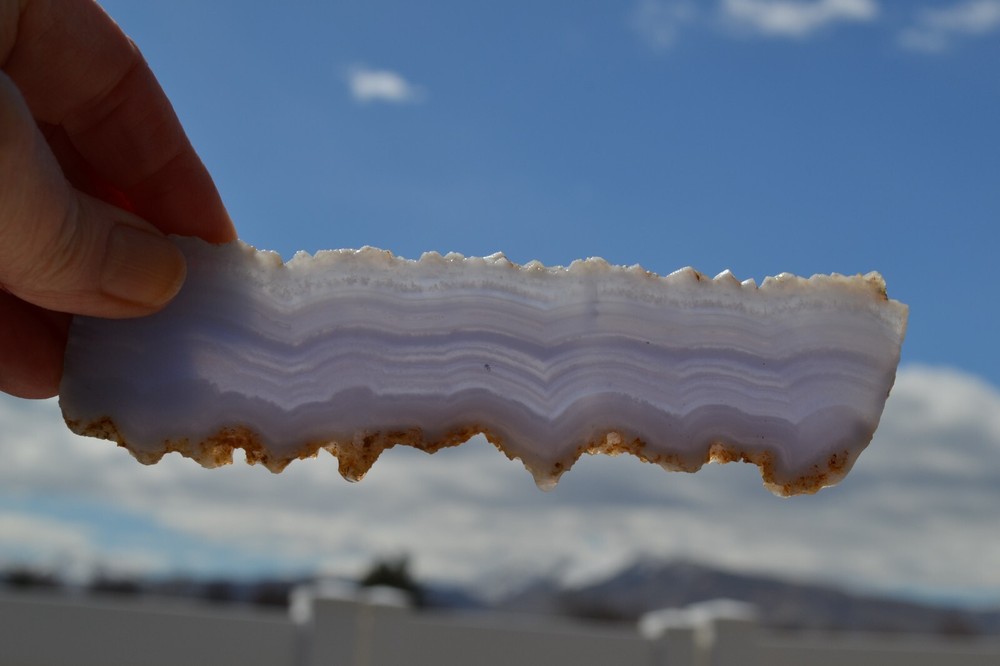 Blue Lace Agate Slab