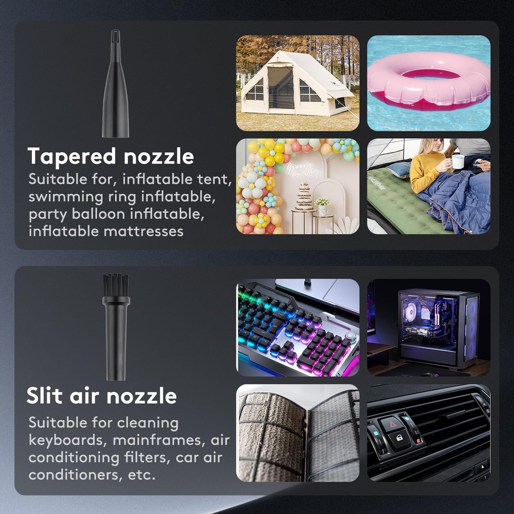 Compressed Air Duster kit-Blower-pc Duster Electric-130000RPM- Replace Compre...