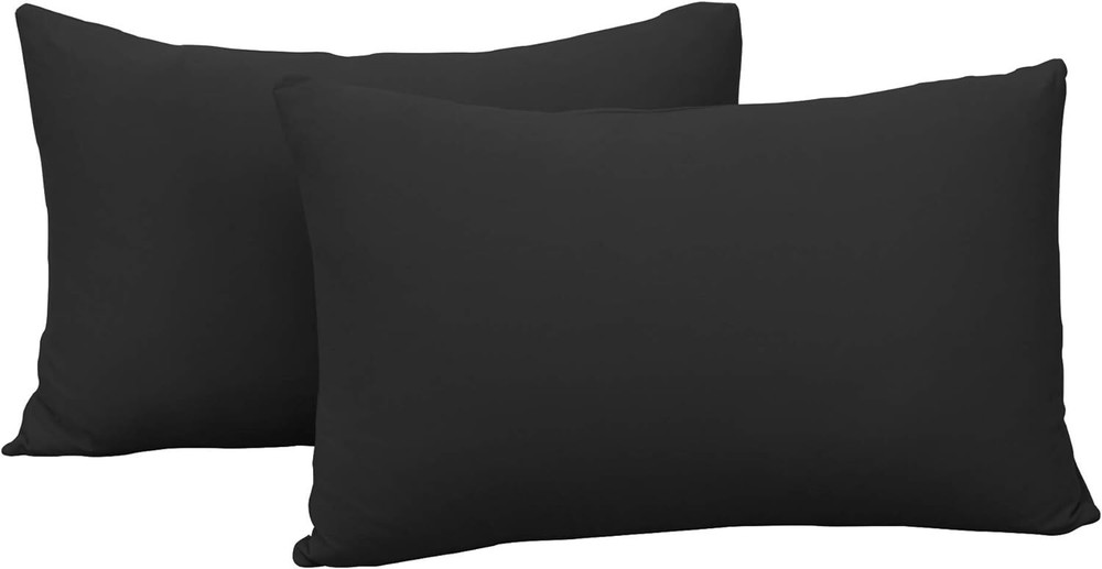 2-Pack Stretch Pillow Cases - Jersey Knit & Ultra Soft Envelope Closure