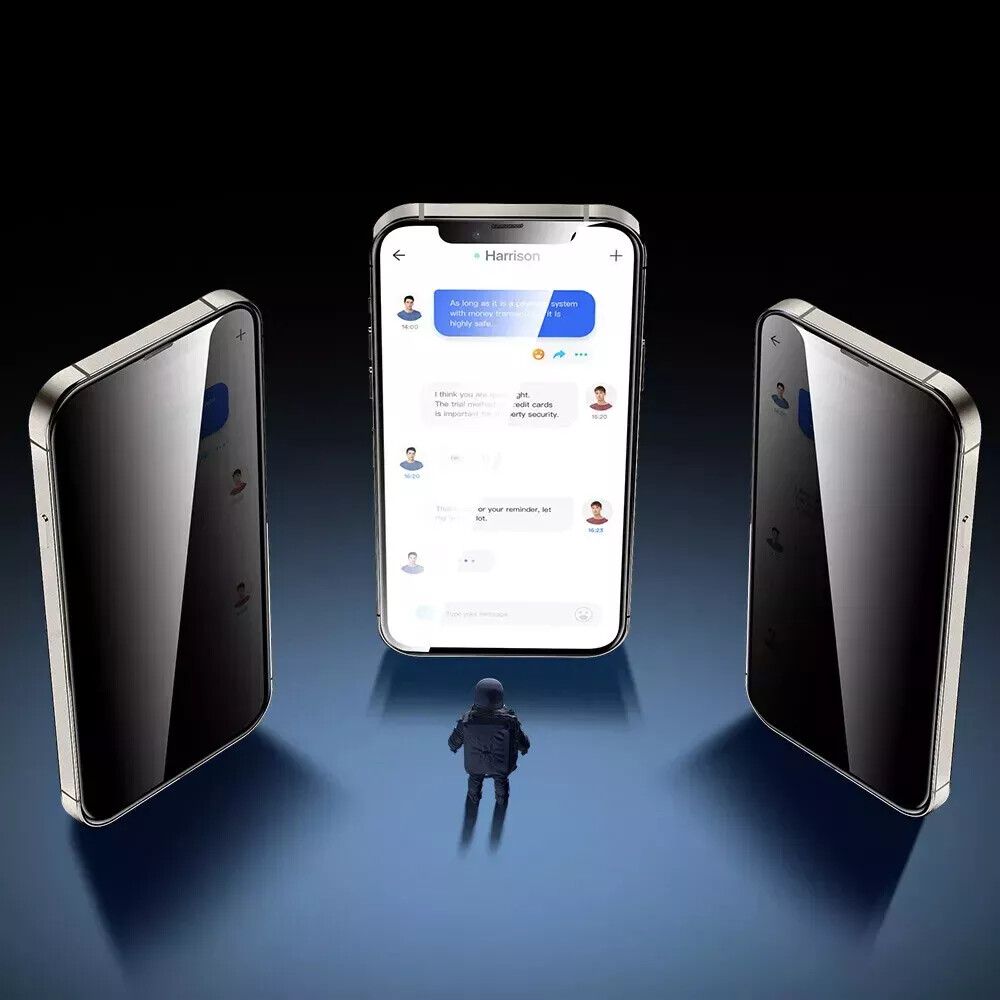 2x iPhone 16 Pro Max 15 14 13 12 11 Plus Privacy Tempered Magic Auto Alignment