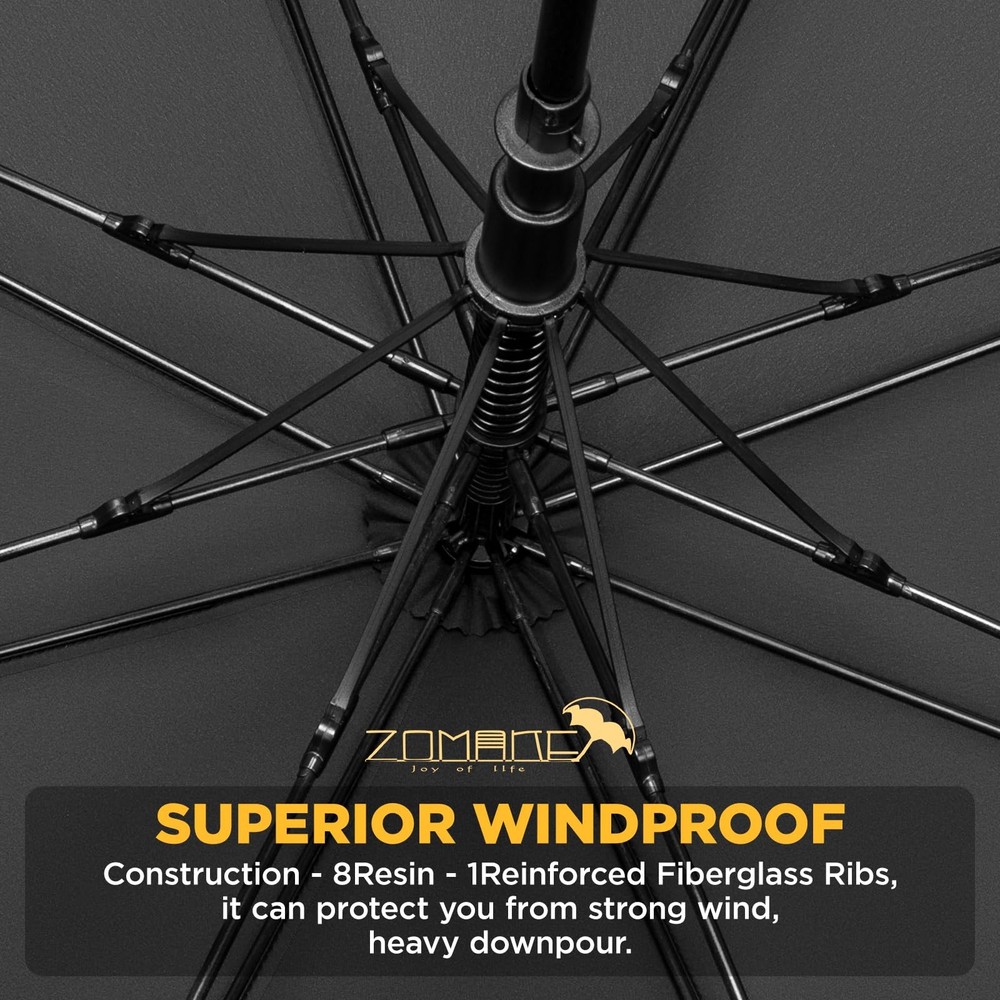 ZOMAKE Golf Umbrella Windproof, Extra Large Oversized Heavy Duty Double Canopy