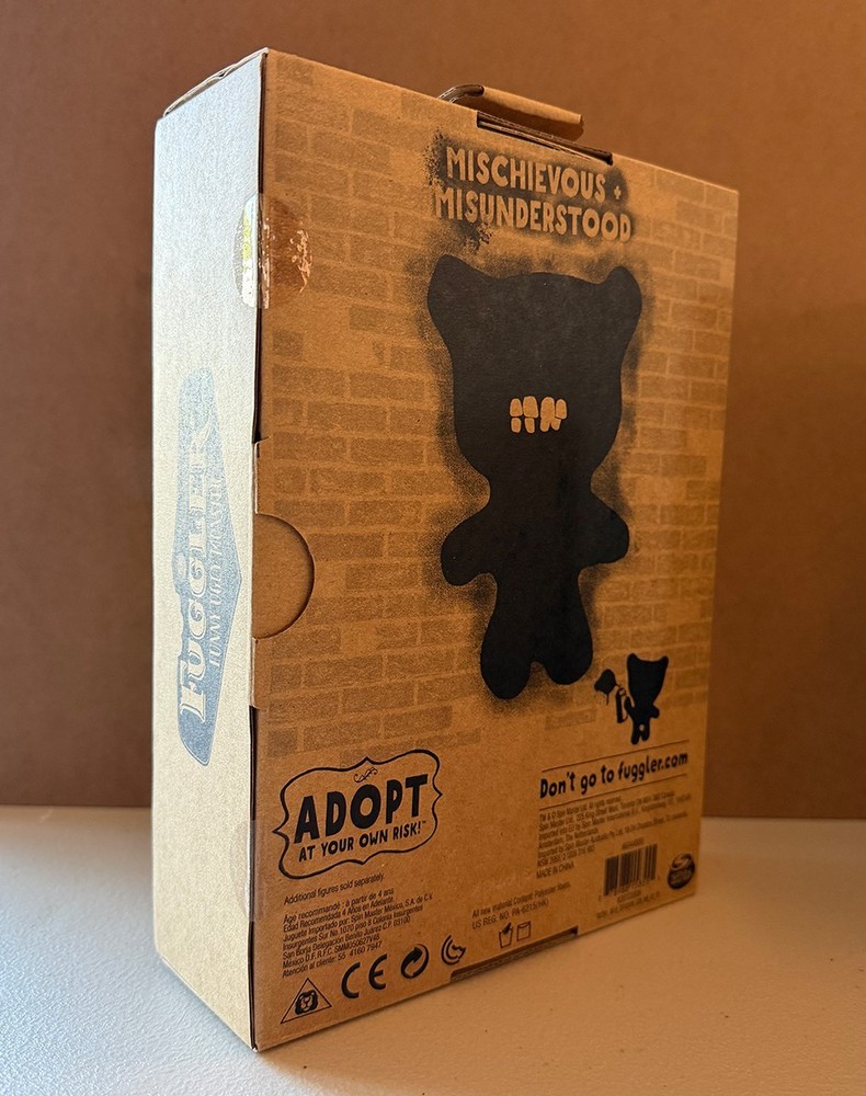 Fuggler Sketchy Squirrel Brown Felt Spinmaster Ugly Monsters MIB Sealed #2