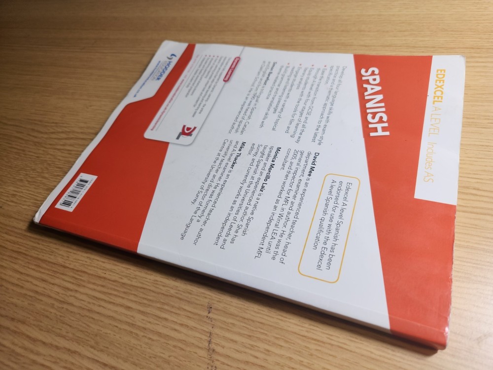 EDEXCEL A & AS LEVEL SPANISH - SPANISH LANGUAGE TEXTBOOK - Good Cond