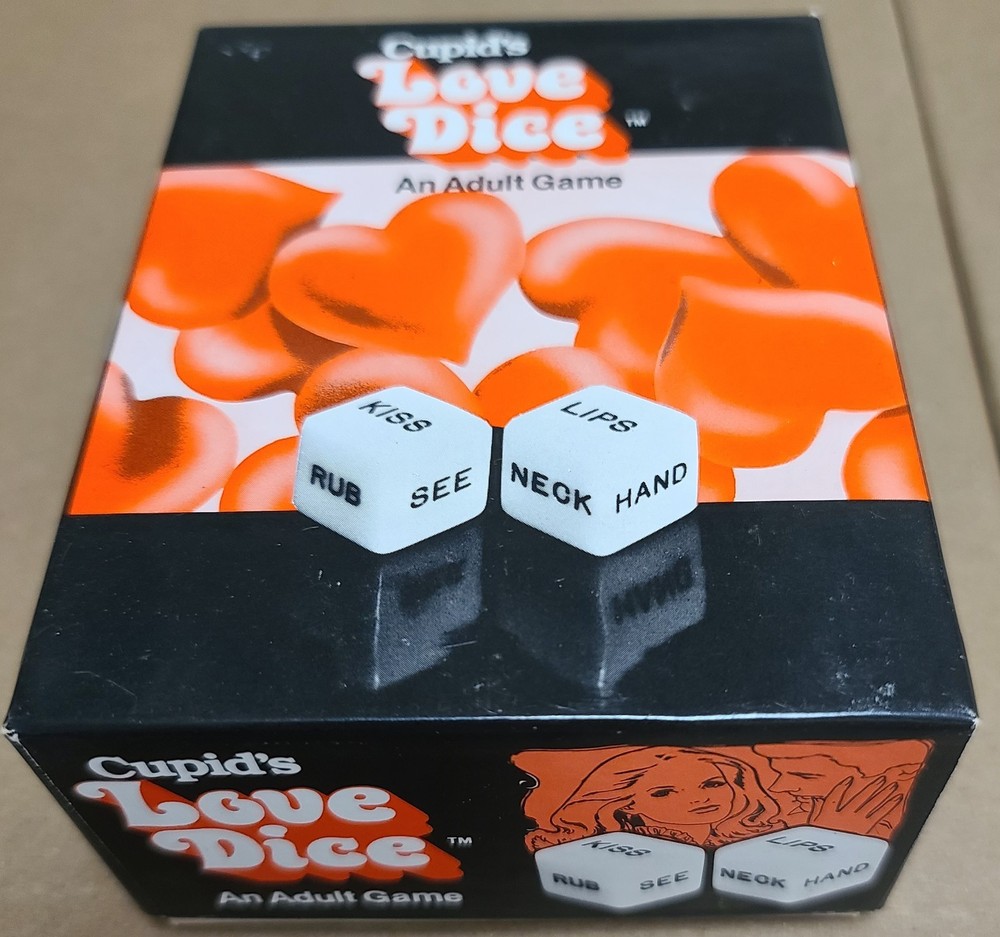Vintage 1980's Cupids Love Dice Game Complete LOWERED