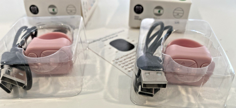 Tiktok Scrolling Ring Remote Control Suitable for Iphone, iPad, Pink , 2 Pack