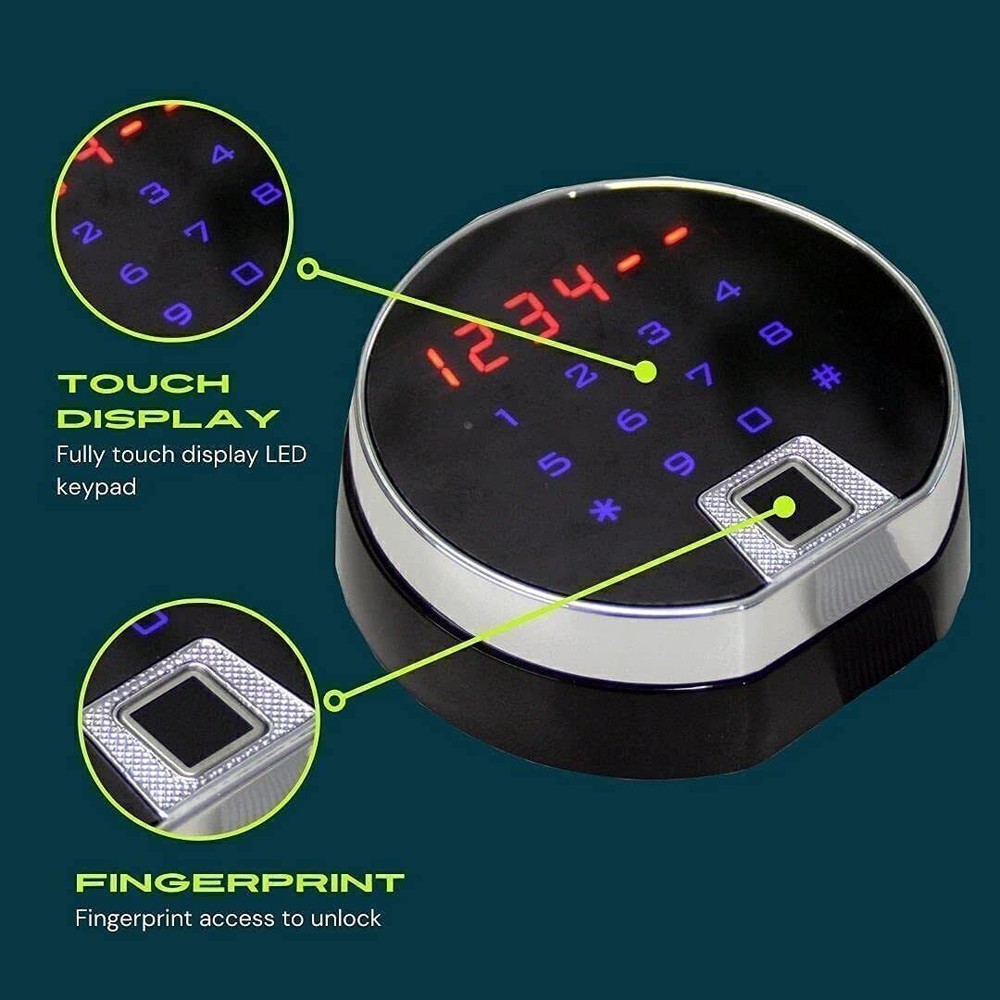 LED Touch Display Gun Safe Electronic Lock Fingerprint Swingbolt Safe Lock