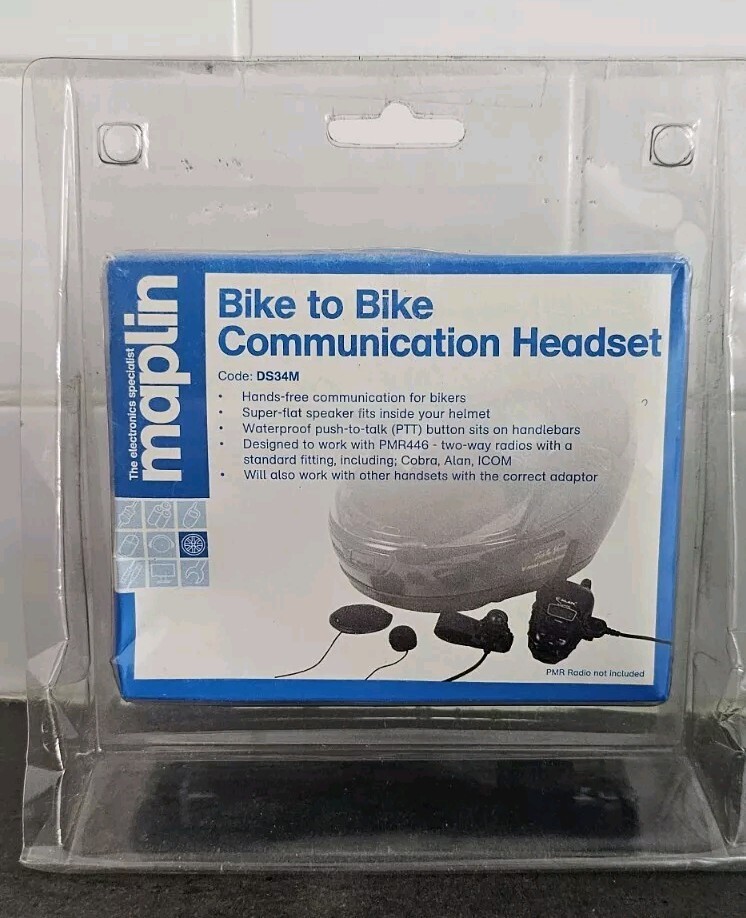 Motorcycle communication headset hands free