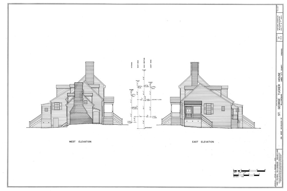 Authentic Colonial Williamsburg Home, wood farmhouse, architectural plan set