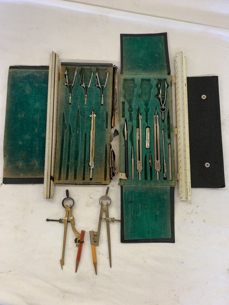 Vintage Drafting Tools ~ Engineering ~ Sears West Germany ~ AS FOUND ~ AS IS