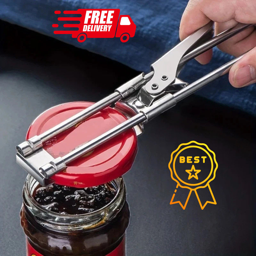Adjustable Multi-function Bottle Opener Stainless Steel Lids Off Jar Opener Labo