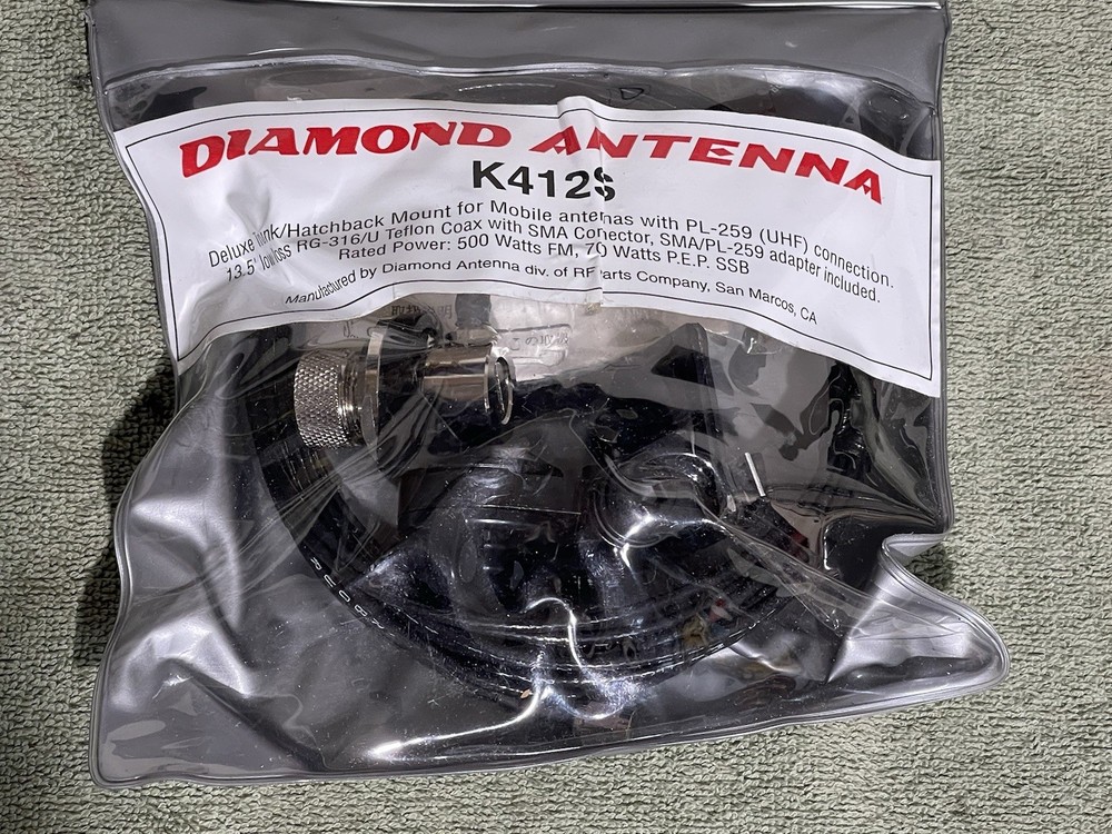 Diamond Antenna K412S Deluxe Trunk/ Hatchback Mount - NEW