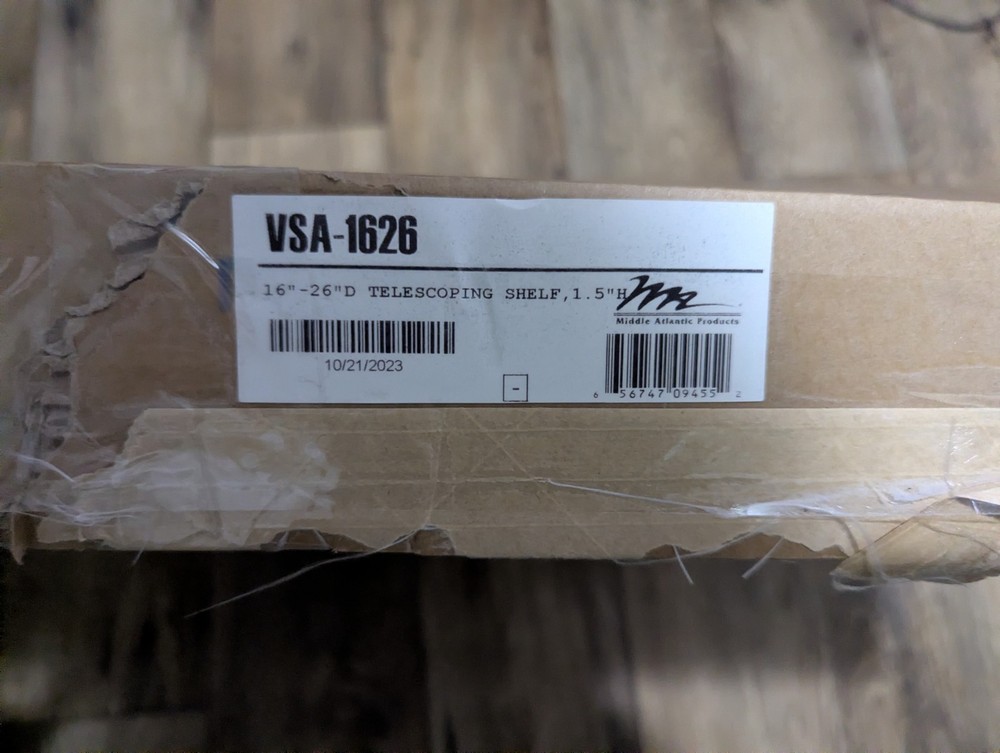 NEW Middle Atlantic Rack Server VSA-1626 16"-26"D Adjustable Telescoping Shelf
