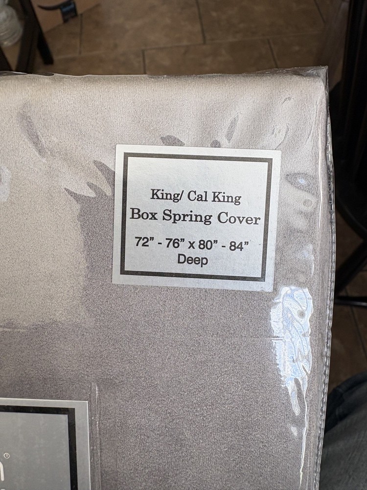 Box Spring Cover - Transform Your Bed with This Fully Elasticated Faux Suede & S