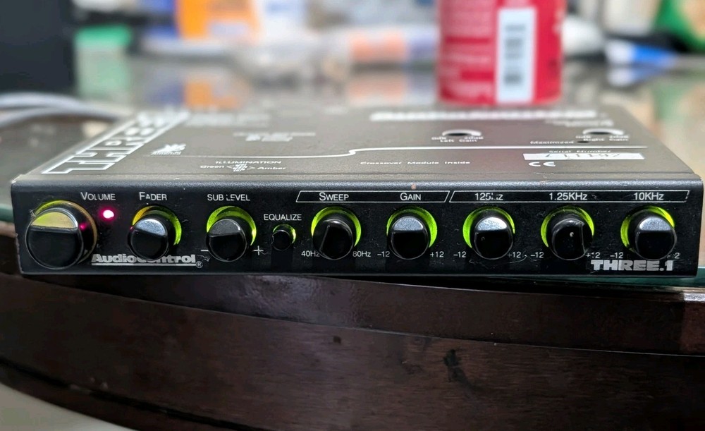 AudioControl THREE.1 In-dash equalizer with 2-way crossover And Line Driver