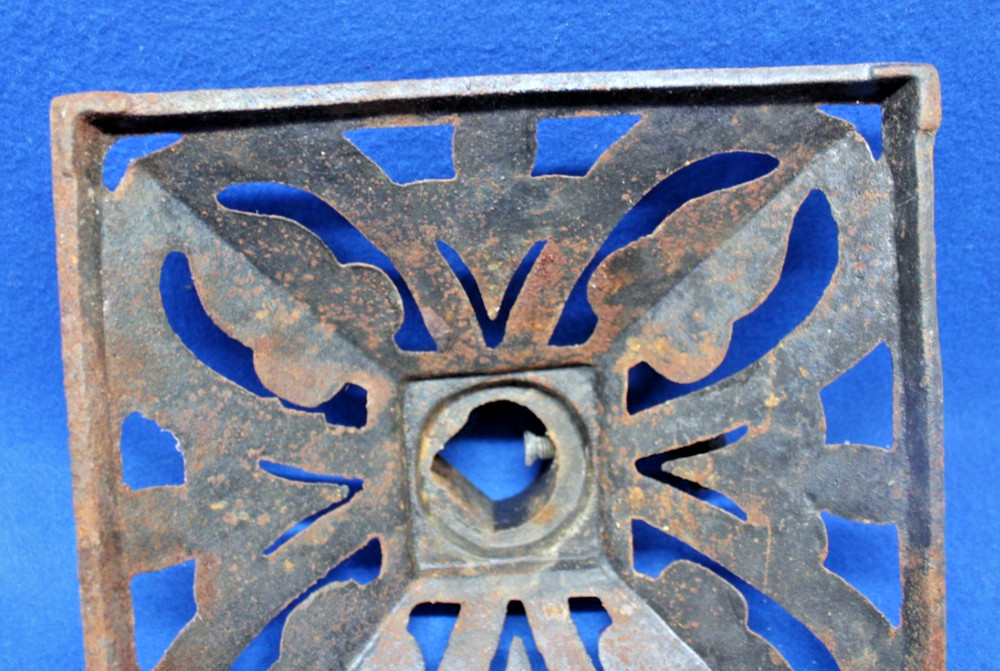 Cast Iron Flagpole Metal Base 9" square