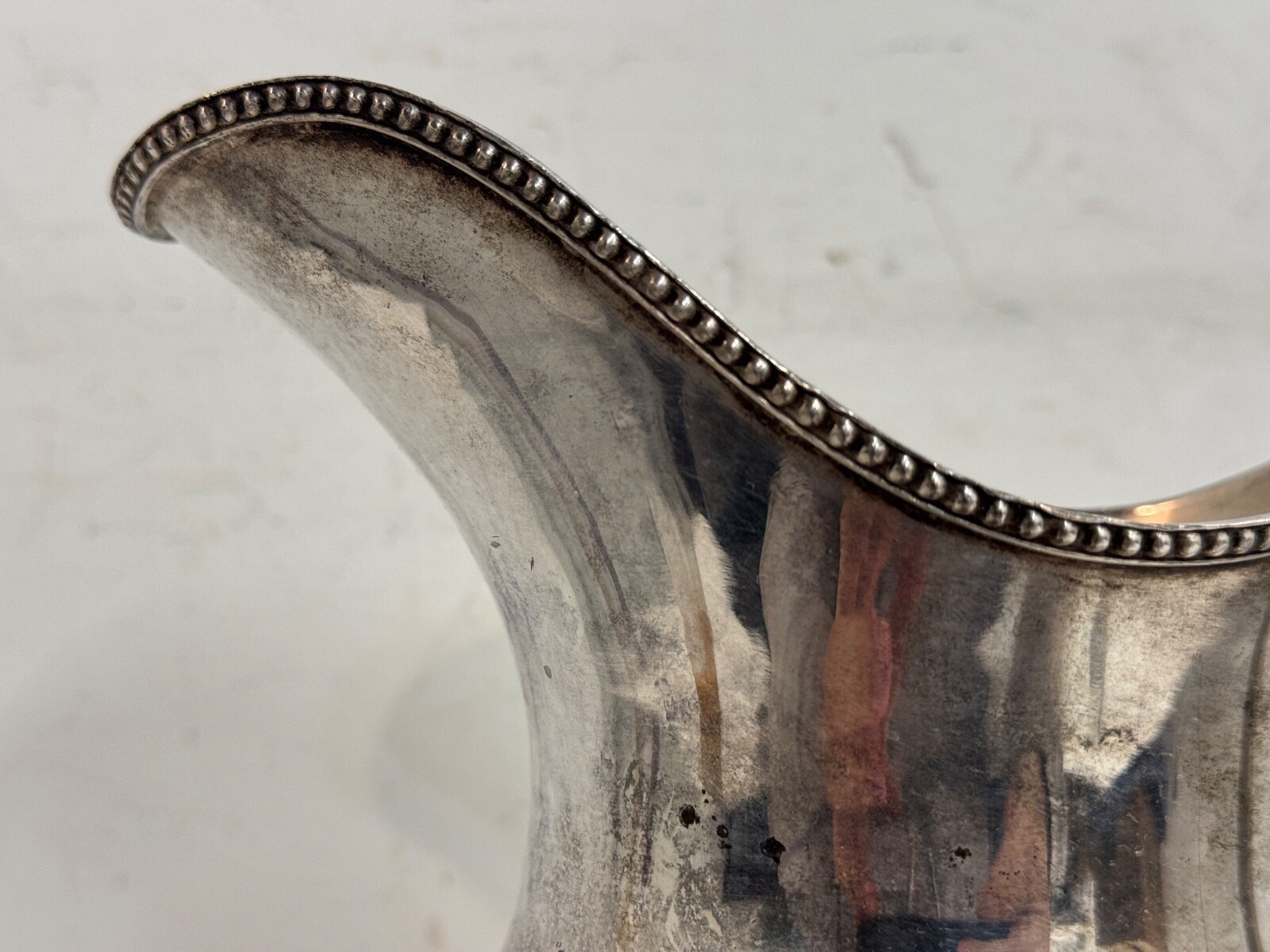 Vintage Rogers Smith Silver Plate Pitcher Pattern 1790 w/ Greek Key Decorations