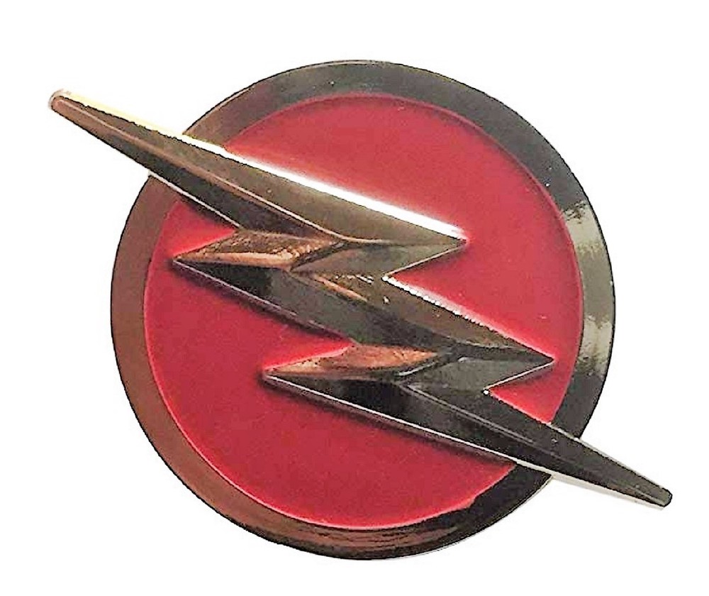 The Flash Shield 1 1/2″ Tall Metal Enamel Pin