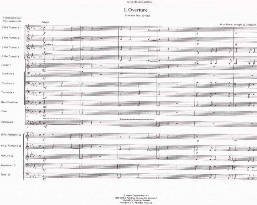 Brass Quintet, Opera is Long Music Bundle #6