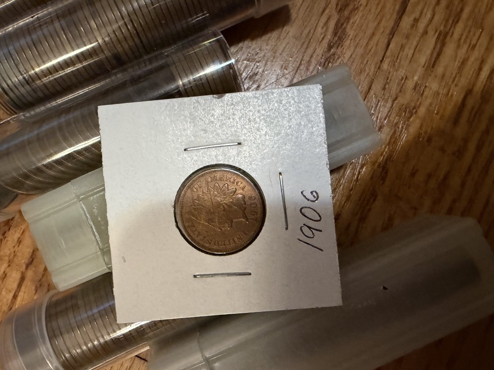 WHEAT CENT ROLLS EVERY ROLL COMES INDIAN HEAD+1910s (sleeved)