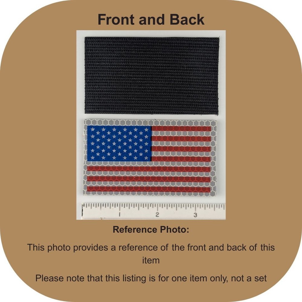 Infrared American Flag Patch - Full Color - Hook Fastener Tactical IR Patch