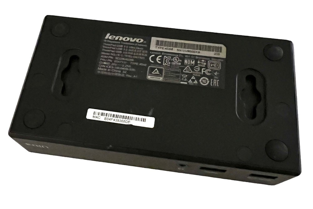 Lenovo ThinkPad USB 3.0 Ultra Dock (40A8)