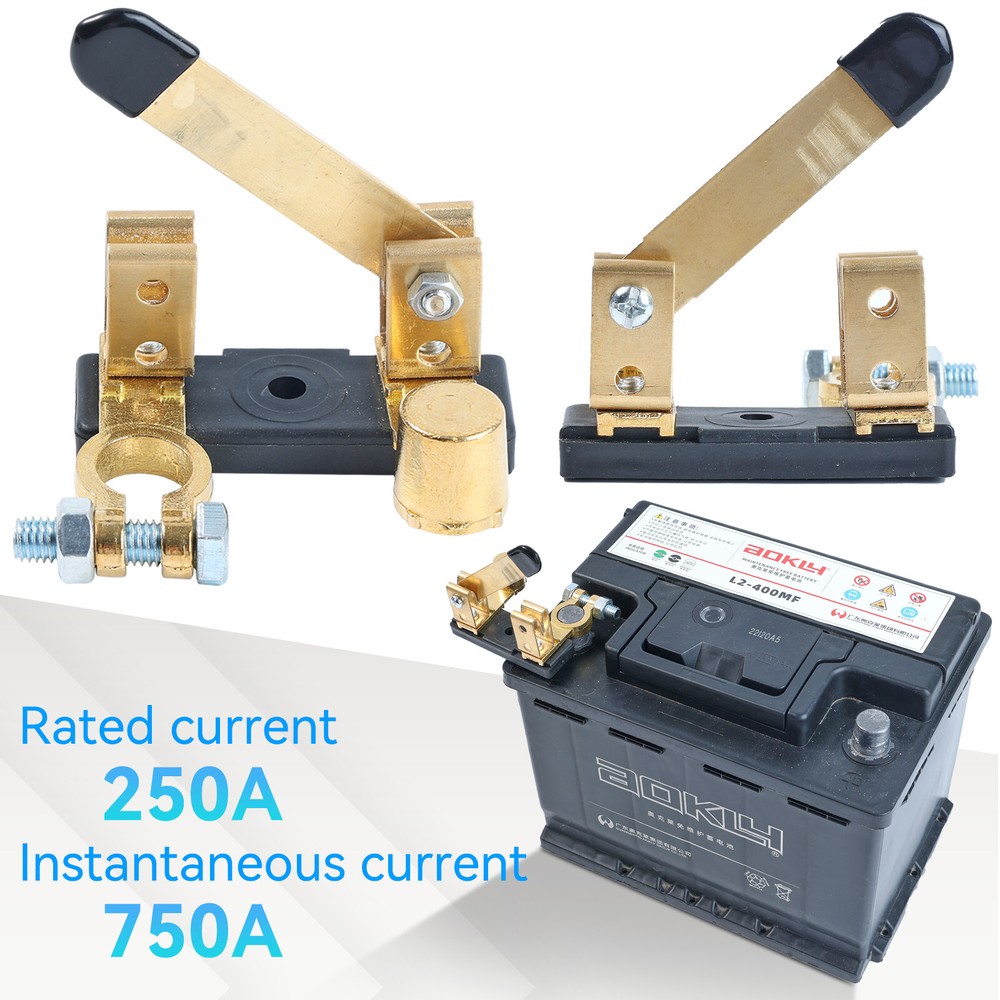 Top Post Knife Blade Master Switch 12V / 24V Battery Disconnect Switch Isolator.