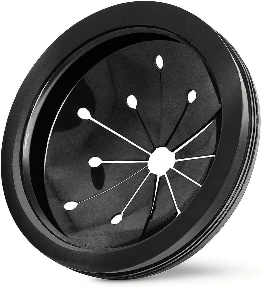 Black 3-Inch Garbage Disposal Splash Guard - Kitchen Sink Baffle Covers for Whir