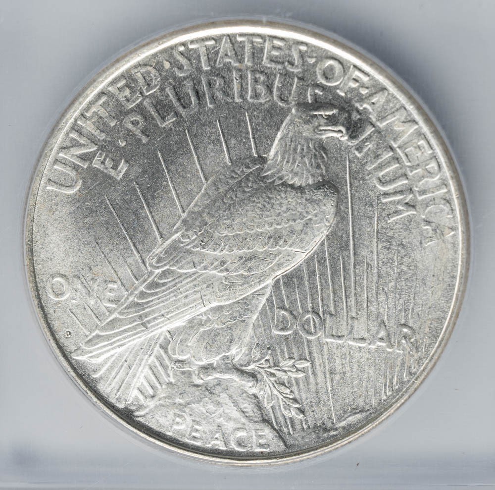 1922-D Peace Silver Dollar $ MS65 ICG 951071-23
