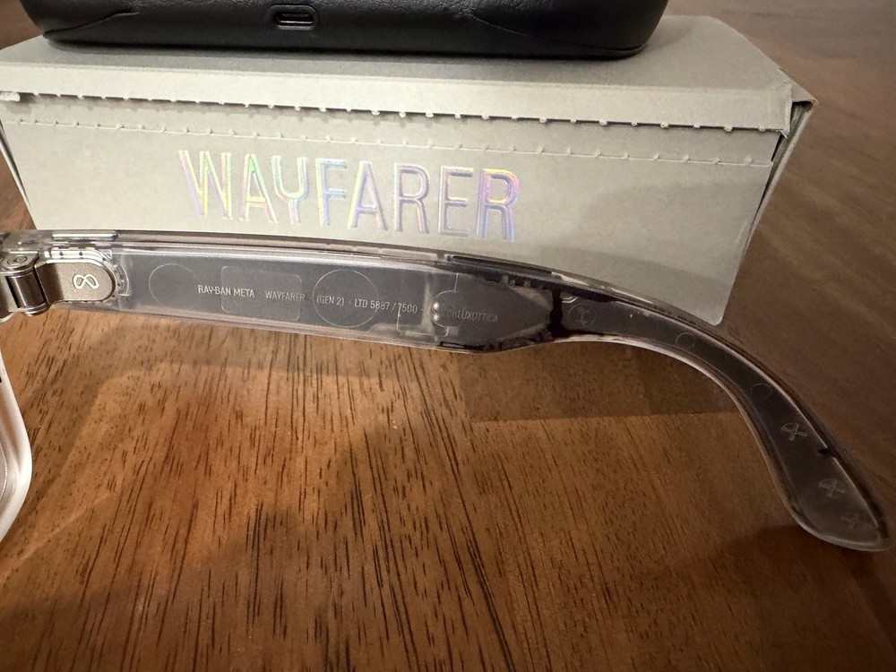 Rayban Meta Gen 2 Limited Edition Matte Transparent Clear/Ruby