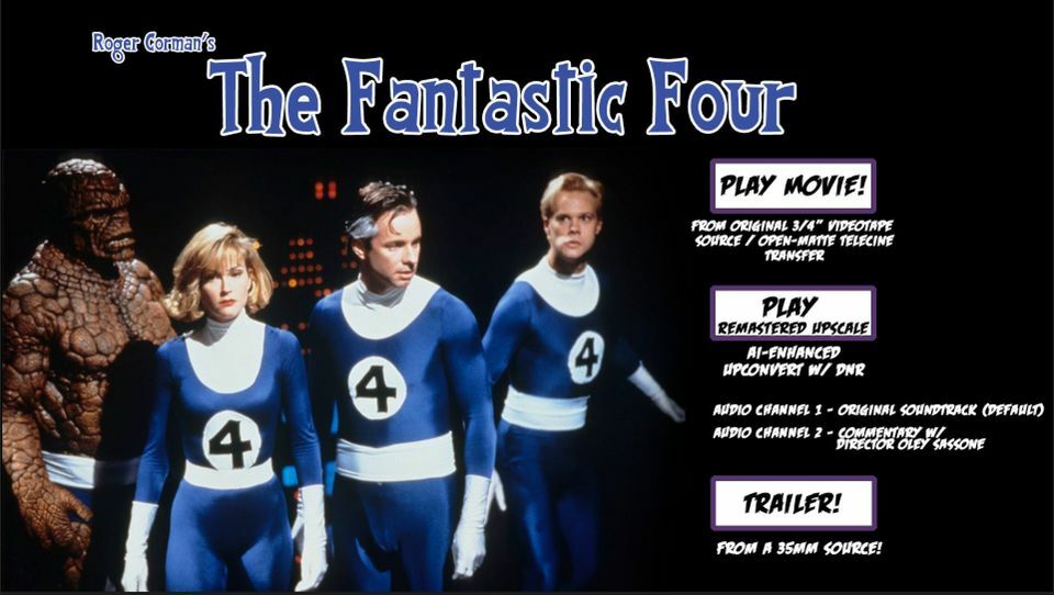DOOMED / FANTASTIC FOUR (94) Bundle Audio Commentary Edition BLU-RAY *Free Ship*