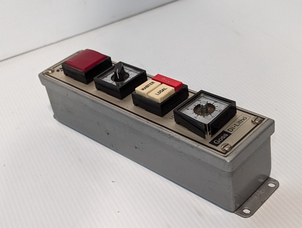 Rockwell Goss Di-Litho control panel, Master Speed Trim, Local Speed Control