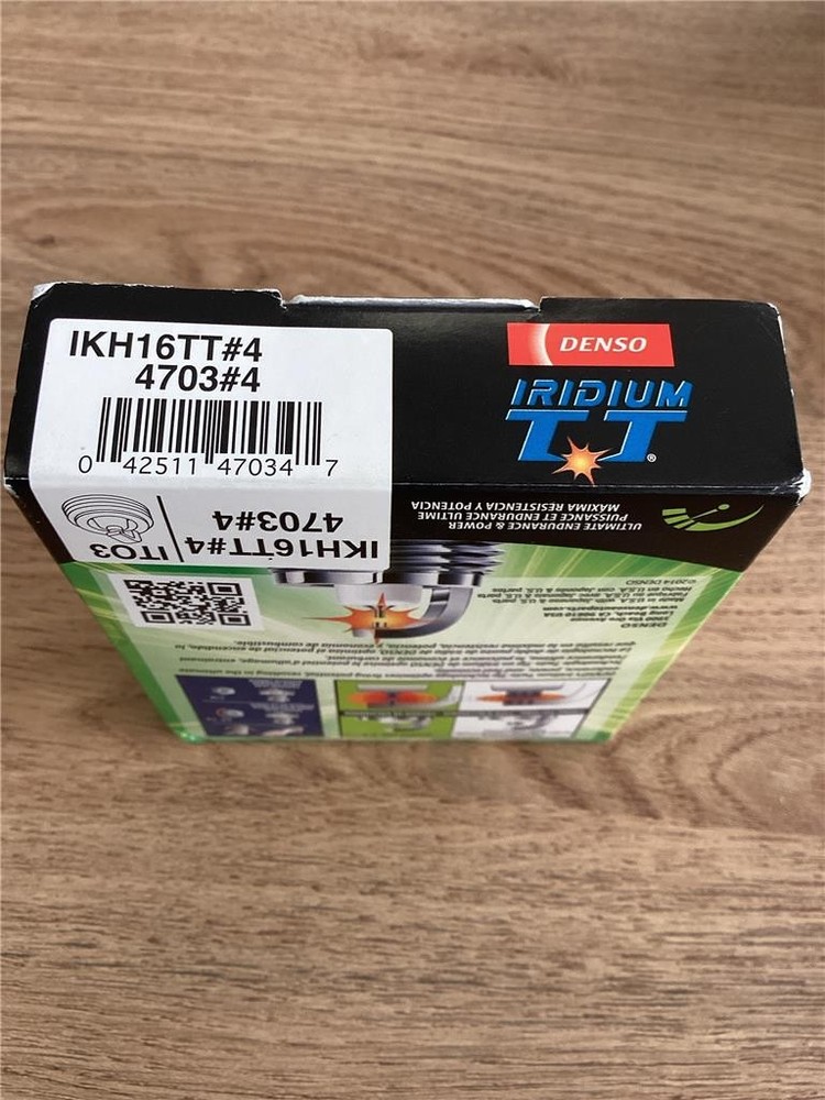 + Denso IRIDIUM TT Spark Plug (4 Pack) IKH16TT 4703 NEW