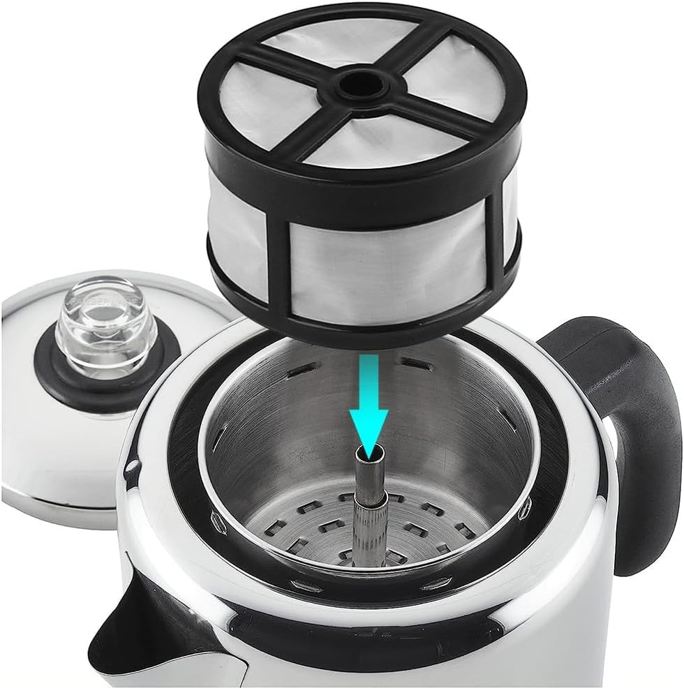 Re-Useable Coffee Filter Basket for Percolator | Disk/Wrap-Around Basket Filters