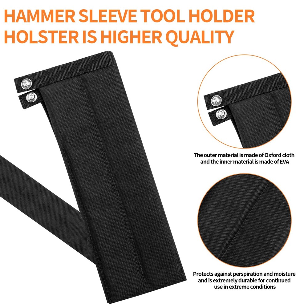 Padded Hammer Holster for Belt Replacement Diamondback BLACK