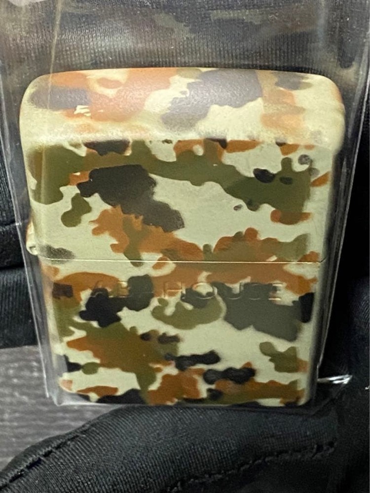 Zippo ABAHOUSE Camouflage Pattern 5 Sided Processing Lighter Regular Japan