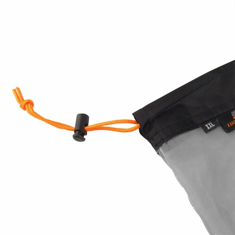 Stuff Sack Nylon Mesh Drawstring Storage Bag Set For Camping Hiking Travelling