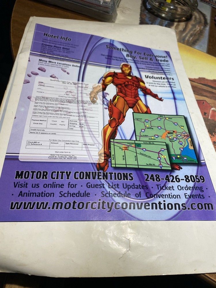 Motor City Comic Con 2007 8.5” X 11” Flyer