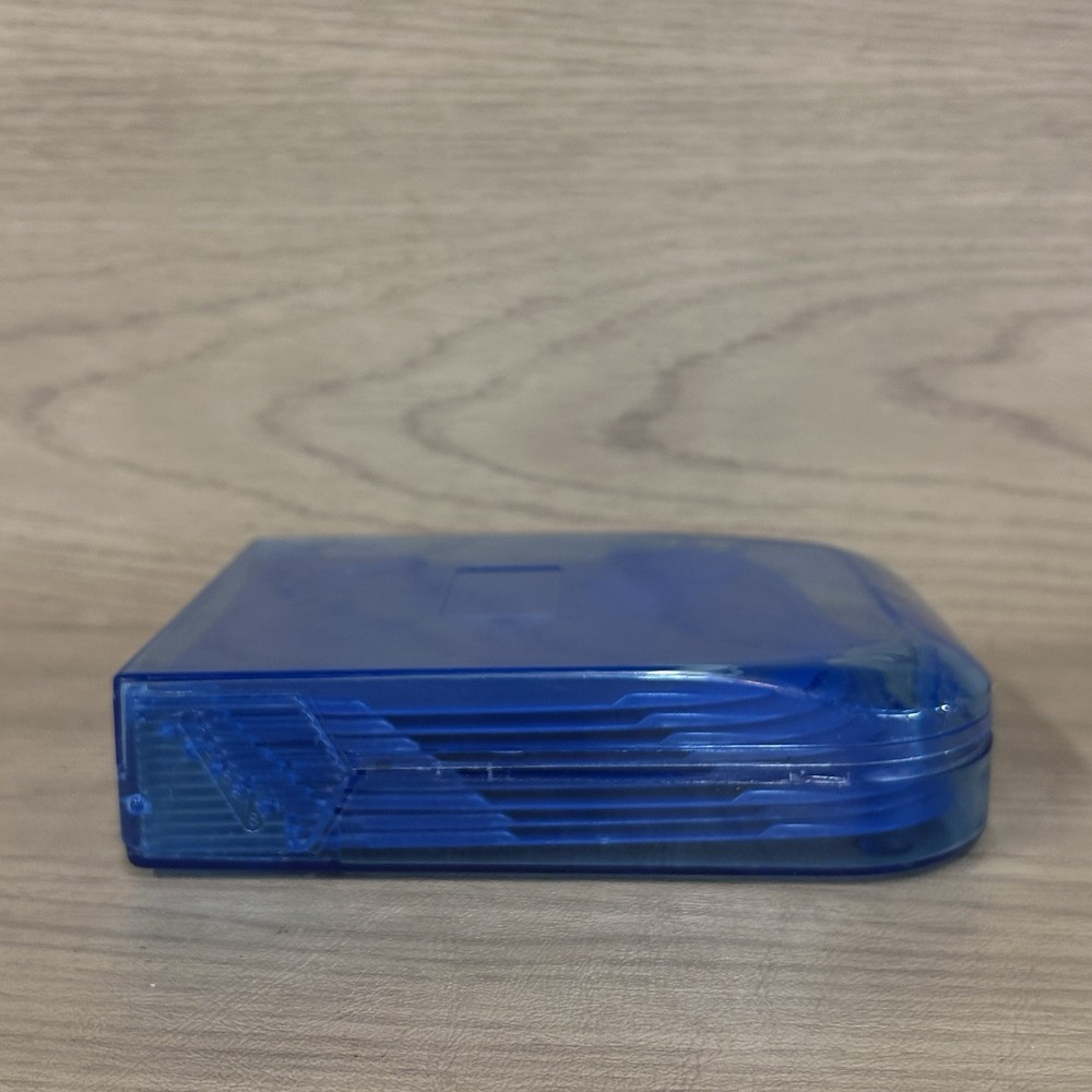 CD DVD Plastic Storage Carrying Case Blue Snap Closure HOLDS 8