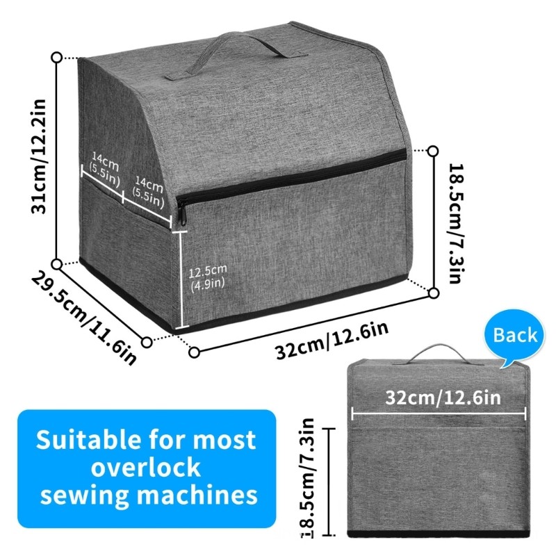 Sewing Machine Bag Reinforced Handle Dustproof Protective Case For Small Devices